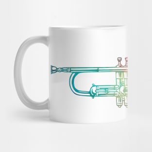 Rainbow cornet horizontal Mug